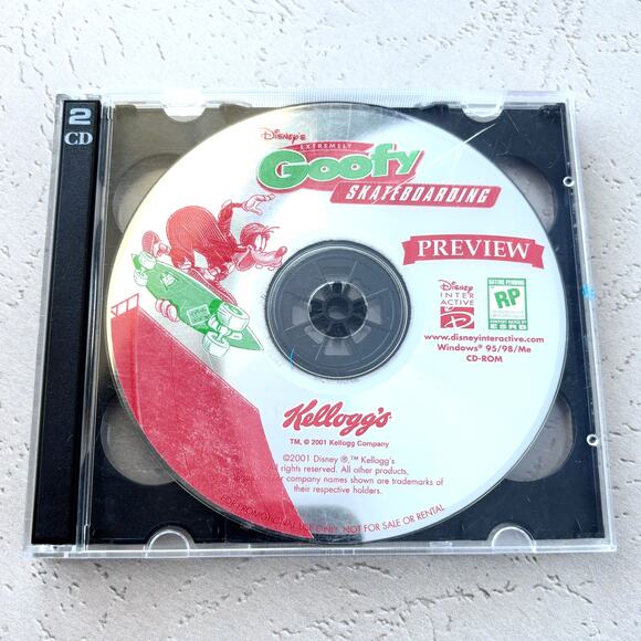 Extremely Goofy Skateboarding Kelloggs Game - Limited Edition - Vintage CD Rom - Picture 1 of 1